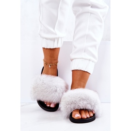 FM1 Zapatillas Casa Con Pelo Natural Blanco Naturis 4