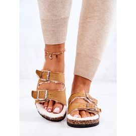 FC2 Pantuflas Calientas Ante Camel Adeline beige 2