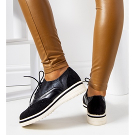 Zapatos oxford negros de mujer de Beco 2