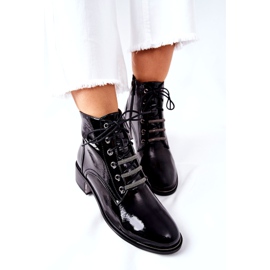 D&A Botas Calientes Mujer Clásicas Lacado Negro Reflejo 5 D&A Botas Calientes Mujer Clásicas Lacado Negro Reflejo 5