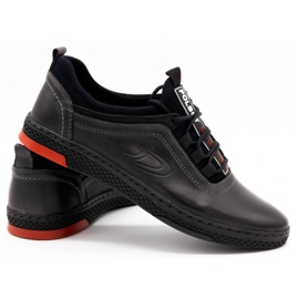 Polbut Zapatos casual de piel para hombre K24, gris 3 Polbut Zapatos casual de piel para hombre K24, gris 3