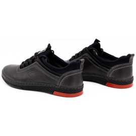 Polbut Zapatos casual de piel para hombre K24, gris 5 Polbut Zapatos casual de piel para hombre K24, gris 5