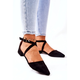 WS1 Zapatos De Tacón Bajo Negro Giovanna 1