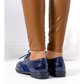 Zapatos oxford lacados en azul marino de Holanda 1