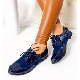 Zapatos oxford lacados en azul marino de Holanda 2