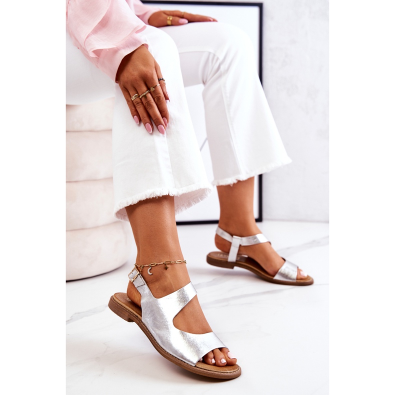 Lewski Shoes Sandalias Piel Hebilla Lewski 3041 Plata 1