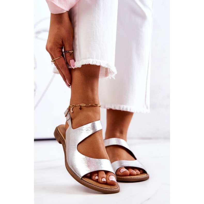 Lewski Shoes Sandalias Piel Hebilla Lewski 3041 Plata 2