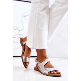 Lewski Shoes Sandalias Piel Hebilla Lewski 3041 Plata 4