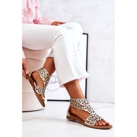 Lewski Shoes Sandalias Piel Caladas Lewski 2699/2 Dorado 6