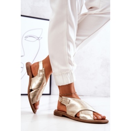 Lewski Shoes Sandalias Piel Lewski 3019 Dorado 6