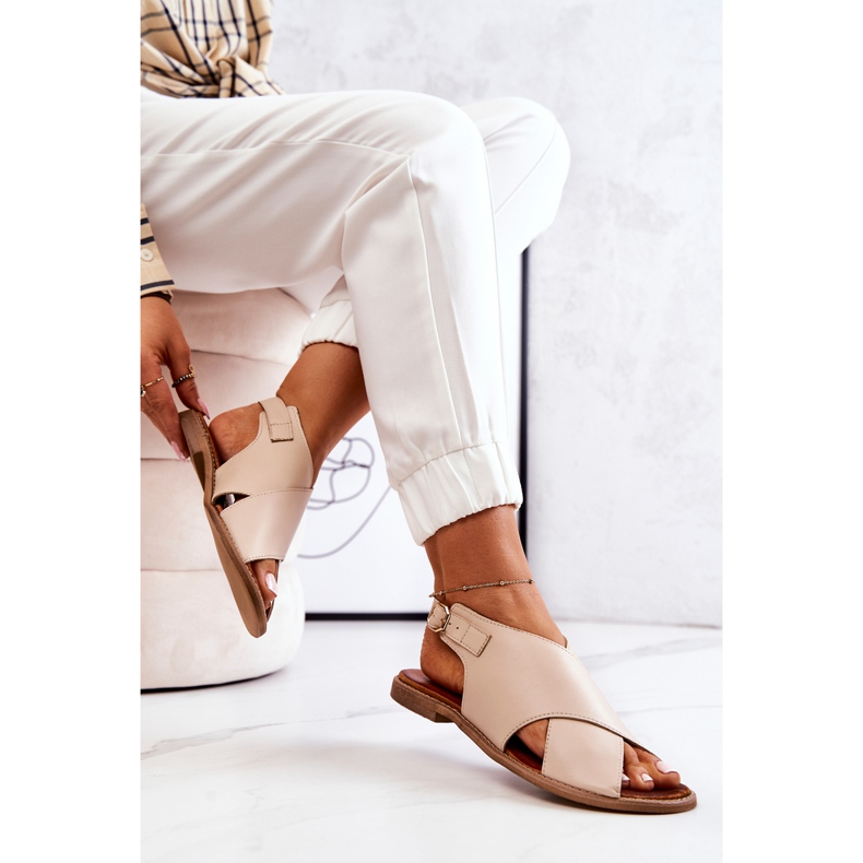 Lewski Shoes Sandalias Piel Lewski 3019 Beige 1