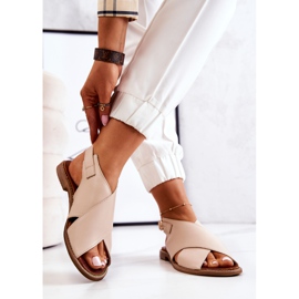 Lewski Shoes Sandalias Piel Lewski 3019 Beige 3
