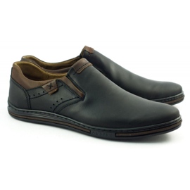 Polbut Zapatos sin cordones 401 de hombre negros marrón 2