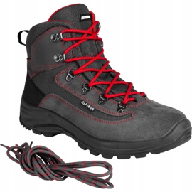 Zapatos de trekking Alpinus Brahmatal High Active GR43321 rojo gris 1
