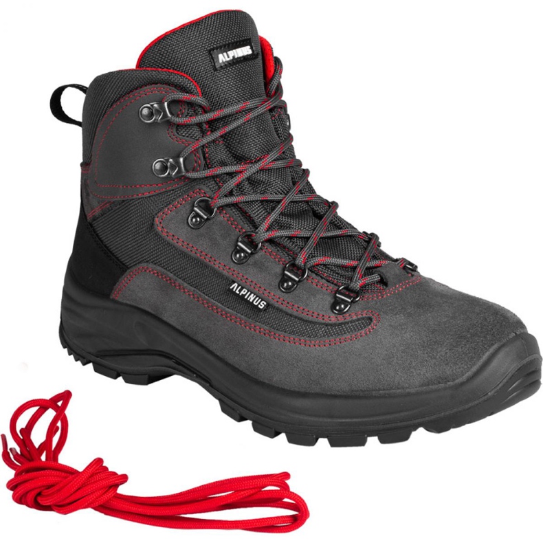 Zapatos de trekking Alpinus Brahmatal High Active GR43321 rojo gris 2