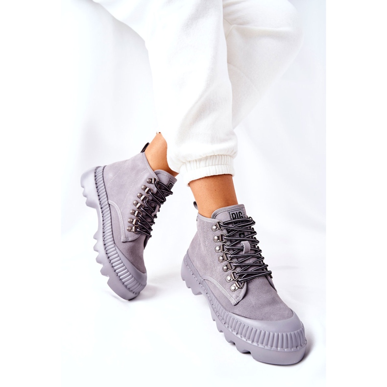 Botas de Piel Big Star II274365 Gris 2