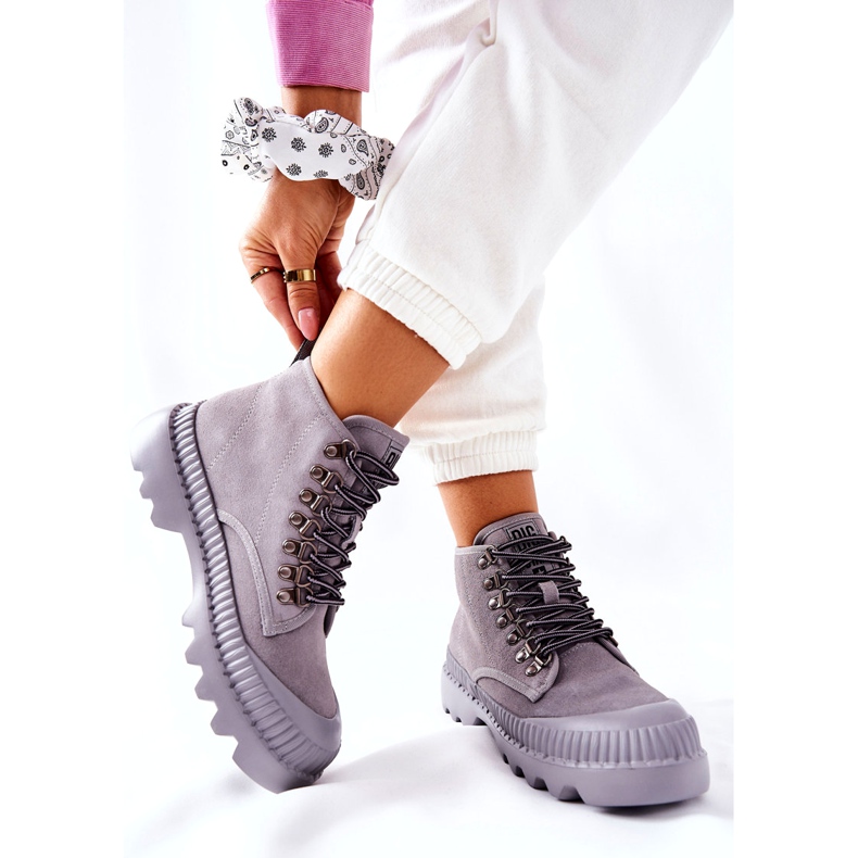 Botas de Piel Big Star II274365 Gris 4
