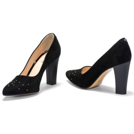 Marco Shoes Bombas negras 1007P con chorros negro 5