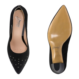 Marco Shoes Bombas negras 1007P con chorros negro 4