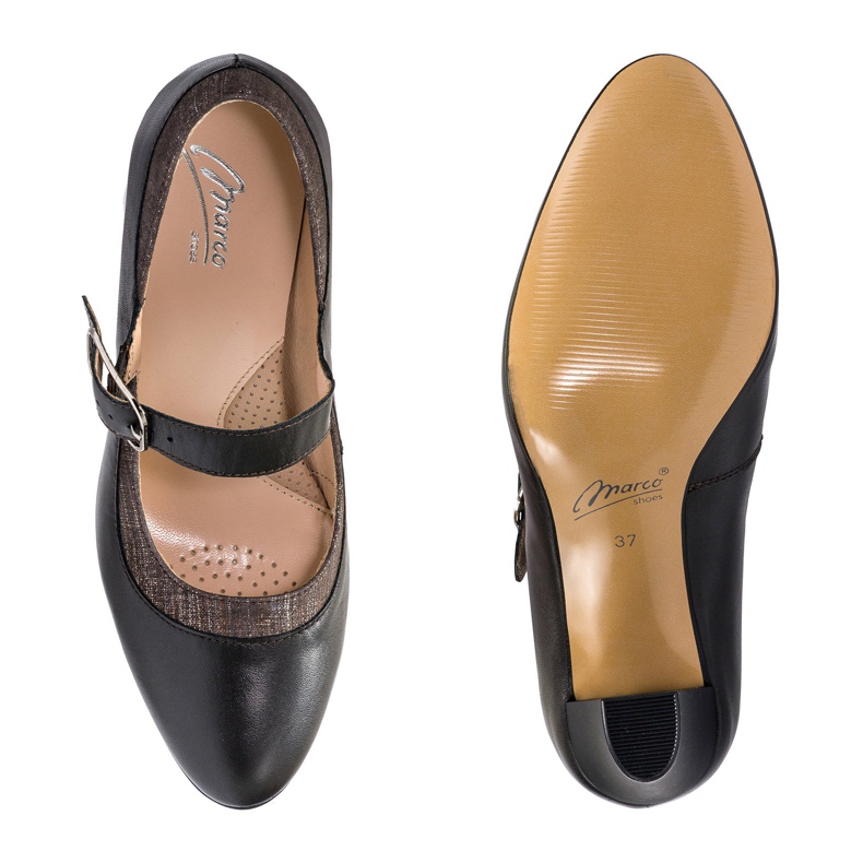 Marco Shoes Salón 0932P marrón con cierre 1