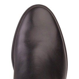 Marco Shoes Botas ligeras con fondo plano de piel flor negra negro 6