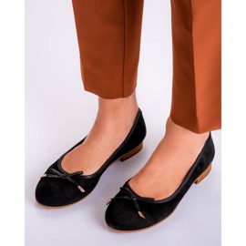 Marco Shoes Bailarinas Suede 1152P en negro 5