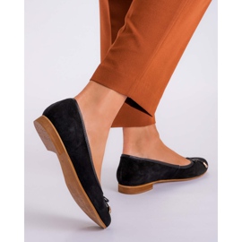 Marco Shoes Bailarinas Suede 1152P en negro 2