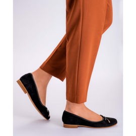 Marco Shoes Bailarinas Suede 1152P en negro 6