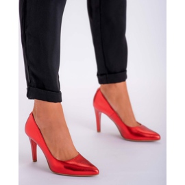 Marco Shoes Tachuelas rojas 0500P de color brillante rojo 1