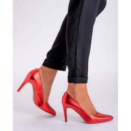 Marco Shoes Tachuelas rojas 0500P de color brillante rojo 6