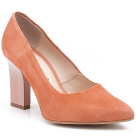 Marco Shoes Salón 320P de ante natural - albaricoque naranja 1