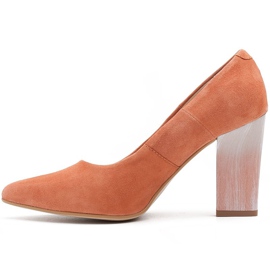 Marco Shoes Salón 320P de ante natural - albaricoque naranja 2