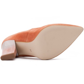 Marco Shoes Salón 320P de ante natural - albaricoque naranja 6