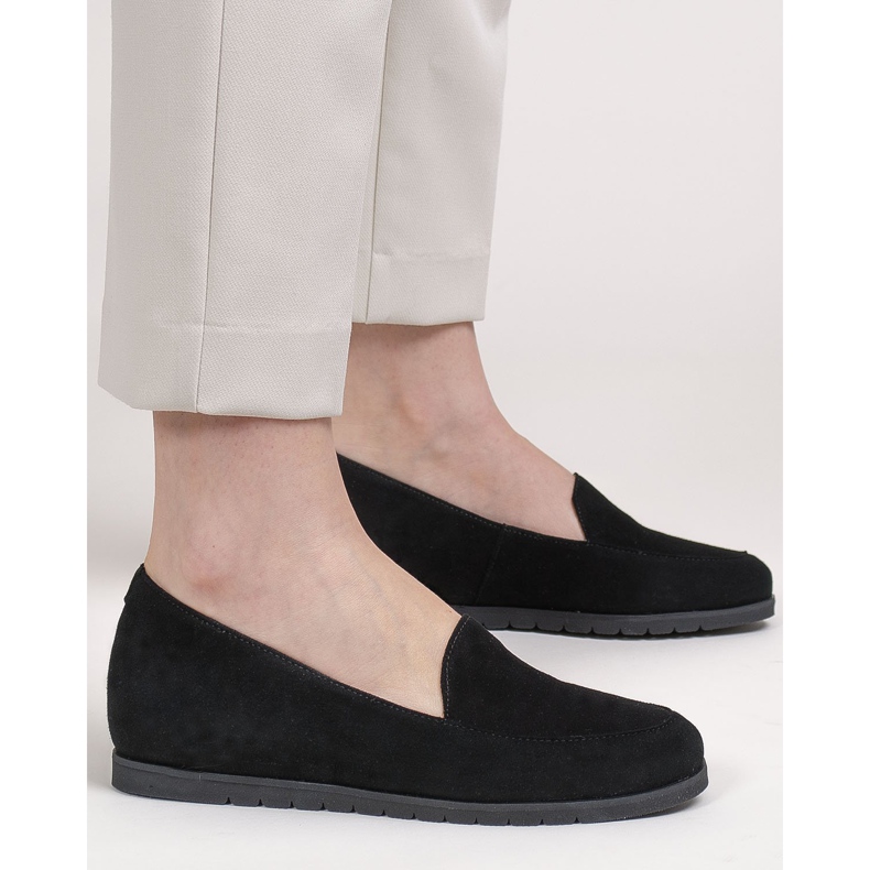 Marco Shoes Zapatos cómodos 1595P bajos en la cuña negro 1