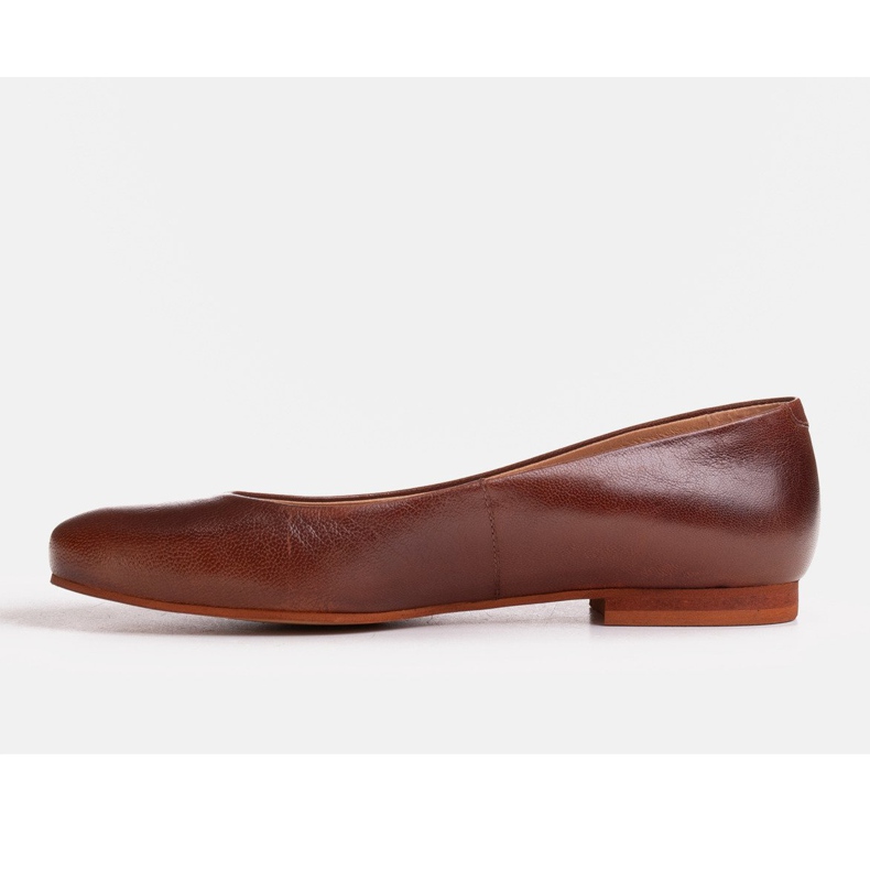 Marco Shoes Bailarinas piel flor marrón 1