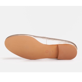Marco Shoes Bailarinas piel ante dorada dorado 3