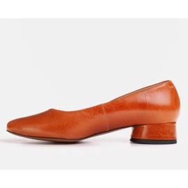 Marco Shoes Bailarinas piel flor marrón 2