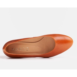 Marco Shoes Bailarinas piel flor marrón 3