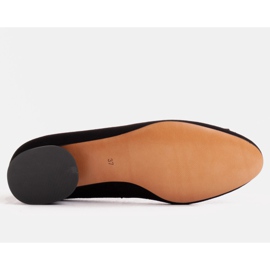Marco Shoes Bailarinas negras con tacón lacado negro 3