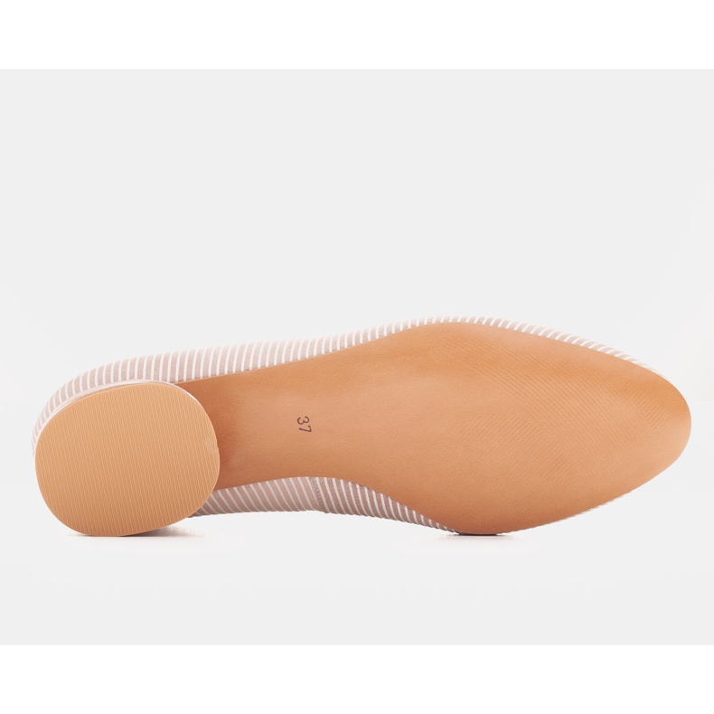 Marco Shoes Bailarinas de ante beige con decoración dorada 1