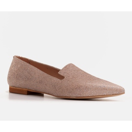 Marco Shoes Bailarinas lords ante beige - patrón de lentejuelas 1