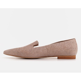 Marco Shoes Bailarinas lords ante beige - patrón de lentejuelas 2