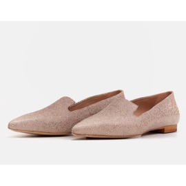 Marco Shoes Bailarinas lords ante beige - patrón de lentejuelas 3