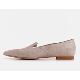 Marco Shoes Bailarinas lords ante beige - patrón de lentejuelas 2