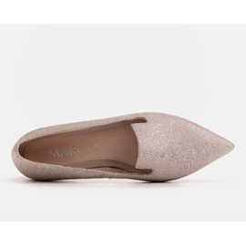 Marco Shoes Bailarinas lords ante beige - patrón de lentejuelas 4