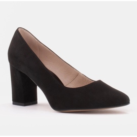Marco Shoes Salón 1066P negro con tacón 1