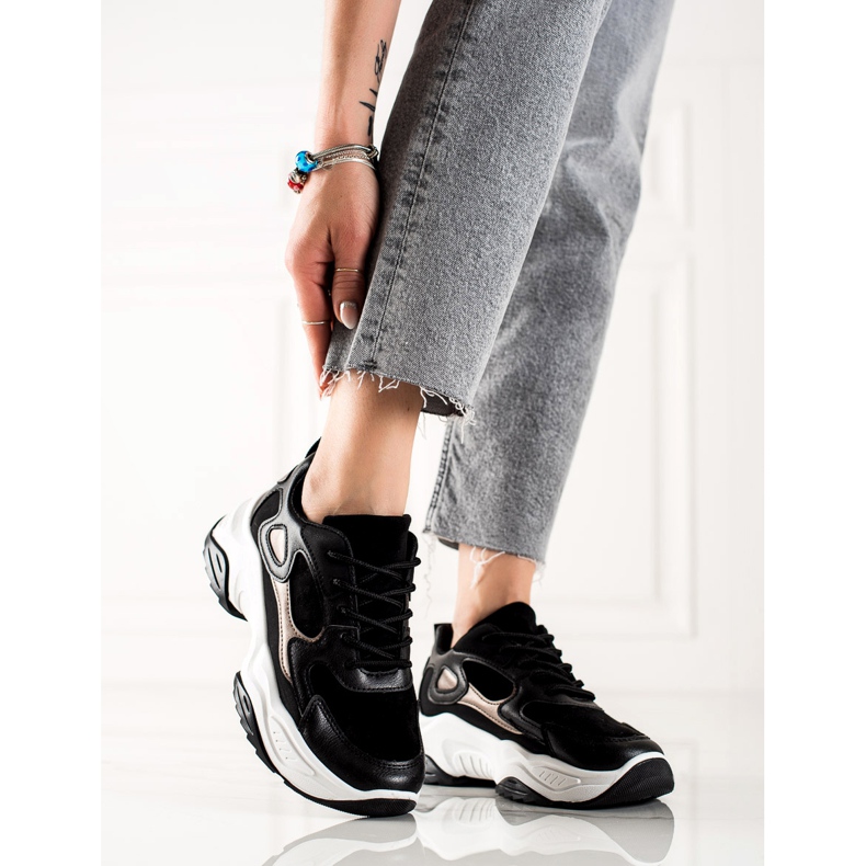 Marquiz Zapatillas de moda negro 1