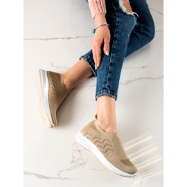 Renda Calzado deportivo calado sin cordones beige 4