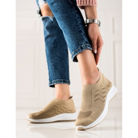 Renda Calzado deportivo calado sin cordones beige 2