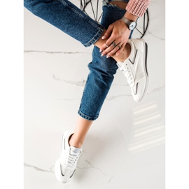 TRENDI Zapatos deportivos ligeros blanco 2